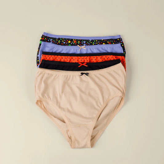 Cotton Deluxe Mix & Match High Quality Soft Material  Best Panties For Summer In Pack Of 05 Bumper Offer Sale